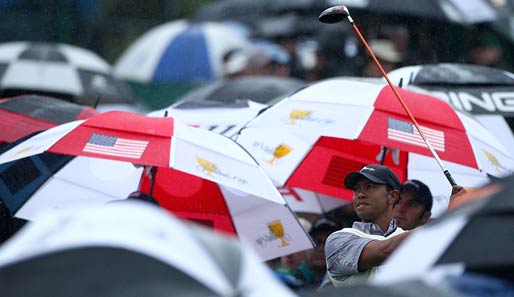 Will sich Tiger Woods unter den Regenschirmen beim Presidents Cup verstecken? Nach seinen letzten Auftritten wäre das verständlich