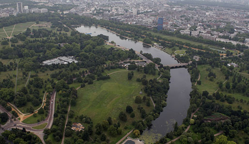 Der Hyde Park: Eine öffentliche Grünanlage im Herzen Londons. Während der Spiele werden hier die Wettbewerbe im Triathlon und Freiwasserschwimmen stattfinden