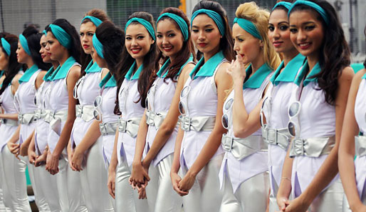 Die heißesten Gridgirls vom Malaysia-GP in Kuala Lumpur