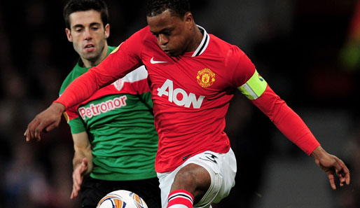 Gewohnt zweikampfstark zeigte sich der Manchester United-Kapitän: Patrice Evra
