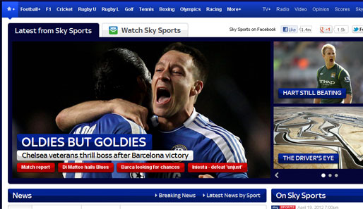 Sky Sports- England ("Alt, aber gut")