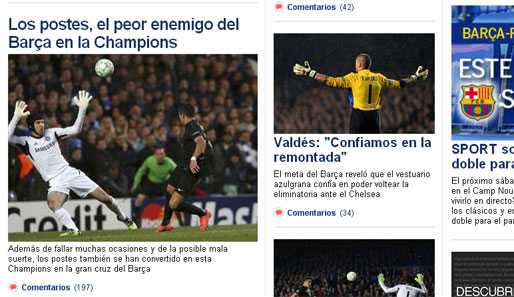 sport.es- Spanien ("Die Pfosten, der schlimmste Feind Barcas")