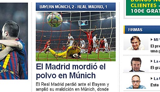 Sport.es - Spanien ("Madrid beißt in München ins Gras")