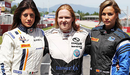Die beiden südeuropäischen Schönheiten bilden mit der Britin Alice Powell das Damen-Trio in der Nachwuchsserie GP3