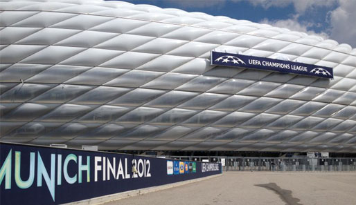 Die Umbauten an der Arena sind abgeschlossen - München ist bereit für das Finale der Champions League 2012