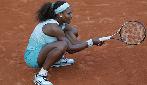 Tag 3: Serena Williams konnte es nicht fassen: Zum ersten Mal in ihrer Karriere verabschiedete sich die Amerikanerin in der ersten Runde eines Grand-Slam-Turniers