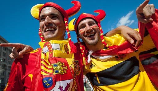 Die Hörner sind gespitzt - Spaniens Stiere sind bereit für das große Finale in Kiew