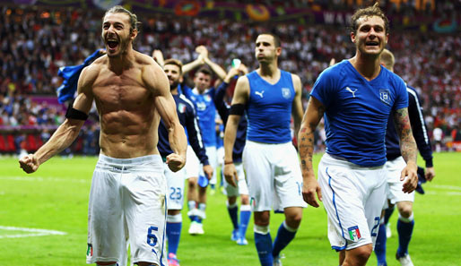 Für die Italiener hingegen gab es kein Halten mehr! Nach der Weltmeisterschaft 2006 kann Italien nun wieder einen großen Titel holen