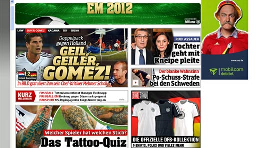 Deutschland: "GEIL, GEILER, GOMEZ!" - eine "Bild"-Schlagzeile, wie sie im Buche steht