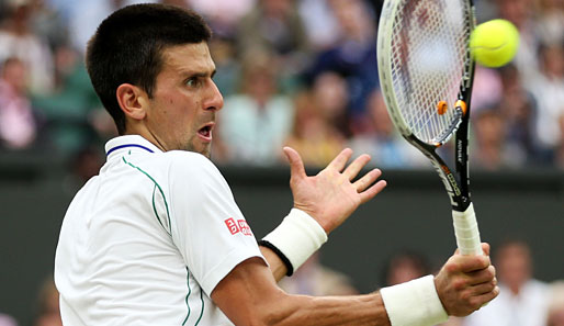 Geh weg! Die Mimik von Novak Djokovic hatte keine Auswirkung auf den Filzball