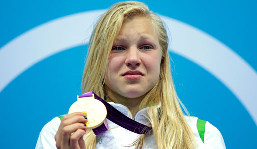 Sieht so jemand aus, der gerade die Goldmedaille gewonnen hat? Angesichts von gerade einmal 15 Jahren sei es Rula Meilutyte aber vergönnt