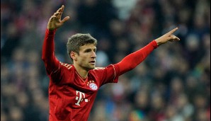 Rang 7: Thomas Müller von Bayern München (13 Tore)