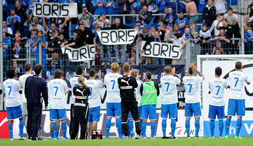 Boris, Boris, Boris: Nach dem schweren Unfall von Boris Vukcevic drückte ein ganzes Stadion seine Anteilnahme aus