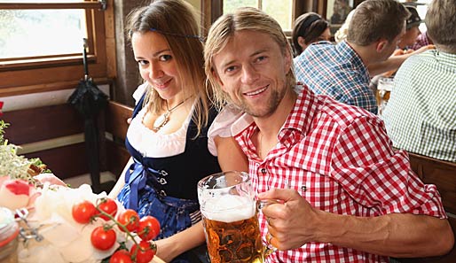 Anatolij Tymoschtschuk genießt bereits zum vierten Mal das Münchner Oktoberfest-Bier