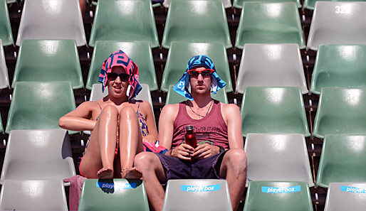 Die Australian Open sind ein wahrer Zuschauermagnet. Bei dieser brennenden Hitze sind dann aber doch nicht alle Spiele restlos ausverkauft