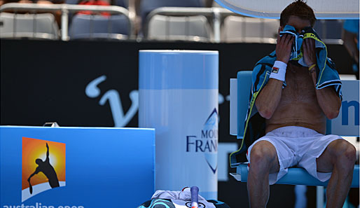 Die Hitze in Australien hält weiter an. Der Italiener Andreas Seppi hat bei seinem Match gegen Jeremy Chardy mit den hohen Temperaturen zu kämpfen