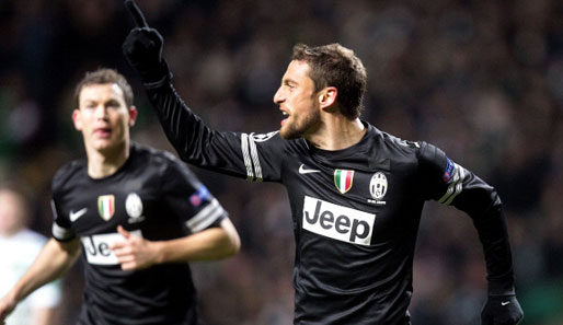 Claudio Marchisio erzielte Juves zweites Tor - es war die Entscheidung gegen Celtic