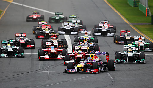 Startschuss zur neuen Formel-1-Saison! Zu Beginn des Rennens lief für Pole-Setter Sebastian Vettel noch alles nach Plan