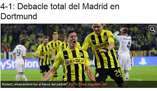 Auch "El Mundo Deportivo" erkennt das königliche Debakel von Dortmund