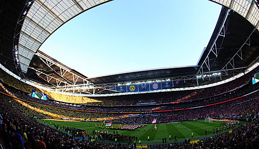 Das Warten hatte ein Ende. Das Wembley Stadion öffnete seine Tore zum ersten deutschen Champions-League-Finale
