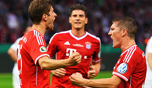 BAYERN MÜNCHEN - VFB STUTTGART 3:2: Der FC Bayern München ist Pokalsieger 2012/2013 und holt damit das Triple