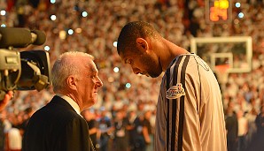 Spurs-Coach Gregg Popovich und Tim Duncan lassen zuvor aber 16 gemeinsame Jahre Revue passieren
