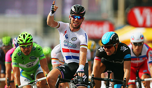 Am Schluss durfte sich Sprint-Superstar Mark Cavendish über einen Etappen-Sieg freuen - wie bei den vergangenen Sechs Touren