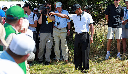 Start vergeigt: Tiger Woods startete mit einem Bogey ins Turnier. Da blieb immerhin Luft nach oben, und Woods steigerte sich im weiteren Verlauf