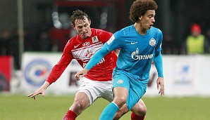 Der Belgier Axel Witsel (r.) kam 2012 für 40 Mio. € von Benfica Lissabon zu Zenit St. Petersburg