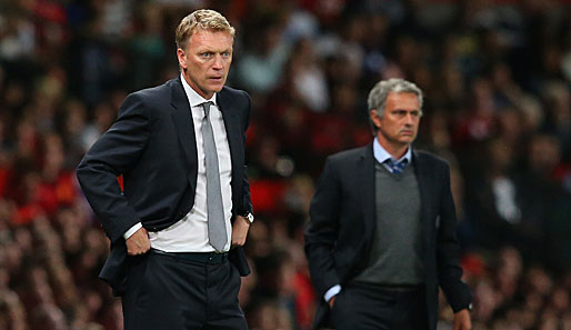 Im Topspiel des 2. Spieltages stehen sich nicht nur Manchester United und Chelsea gegenüber, es ist auch das Aufeinandertreffen der beiden Trainer David Moyes und Jose Mourinho