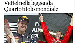 Nicht nur in Italien gilt Seb längst als der legitime Nachfolger von Michael Schumacher