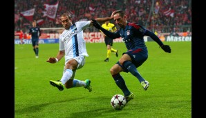 Franck Ribery zeigte sich wie gewohnt spielfreudig