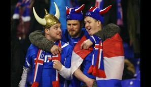 Die isländischen Fans waren nach dem Unentschieden im Hinspiel voller Hoffnung