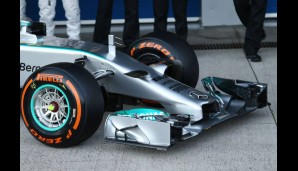 Das muss sie sein! Die wohl schönste Nase der F1 fährt 2014 Mercedes an seinem W05 spazieren