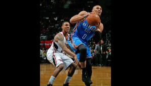 Point Guard: Russel Westbrook (21,3 Punkte, 7,0 Assists, 6,0 Rebounds, 1,8 Steals)