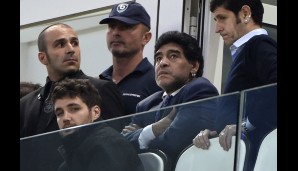 JUVENTUS TURIN - BENFICA LISSABON 0:0: Diego Maradona, die "Hand Gottes" höchstpersönlich, ließ sich das Rückspiel nicht nehmen