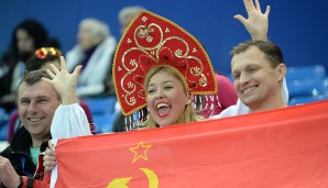 Das sag noch einer, die russischen Fans seien nicht so begeisterungsfähig