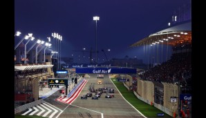 Rosberg verlor den Start des zehnten Rennens in Bahrain, das erstmals unter Flutlicht ausgetragen wurde