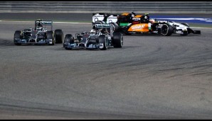 Rosberg hatte die etwas schnelleren weichen Reifen drauf, konnte nach seinen Attacken aber nicht an Hamilton vorbei gehen