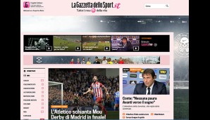 "Atletico stürzt Mourinho, im Final gibt es dann das Madrid-Derby", so die Gazetta dello Sport
