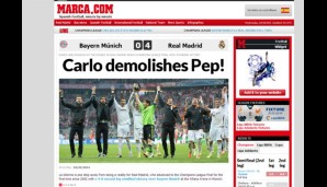 Für die "Marca" geht das Trainerduell klar in Richtung Madrid - inklusive deutlicher Worte: Carlo zerstört Pep!