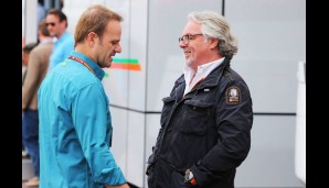 Rubens Barrichello tauschte sich mit Ex-Weltmeister Keke Rosberg nur abseits der TV-Kameras aus