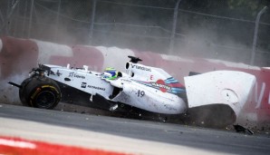 Felipe Massa crashte in Kanada