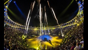 Mit einem pompösen Feuerwerk am Nachthimmel von Madrid wurde das denkwürdige Event letztendlich abgerundet