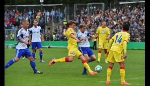 Sven Schipplock mit seinem vierten Treffer kurz vor der Halbzeitpause