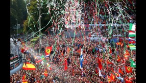 Die Stimmung in Monza war ohnehin klasse - obwohl Ferrari seine Seuchensaison fortsetzte