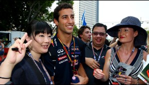 Auch Daniel Ricciardo hatte viele Fans vor Ort - sind ja nur rund sieben Flugstunden bis nach Australien