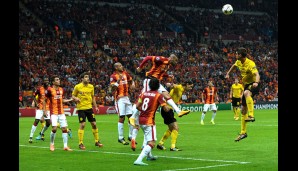 Hier konnte Galatasaray sich mal befreien. Dennoch kassierten sie zum zweiten Mal in Folge vier Gegentreffer