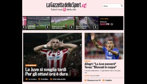 "Juve wacht zu spät auf und geht K.o.", titelt "La Gazzetta Dello Sport" über die Pleite der Alten Dame