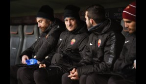 FC BAYERN MÜNCHEN - AS ROM 2:0: Francesco Totti ist erst einmal zum Zuschauen verdammt...